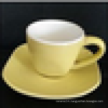 220cc ceramic coffee cup with saucer